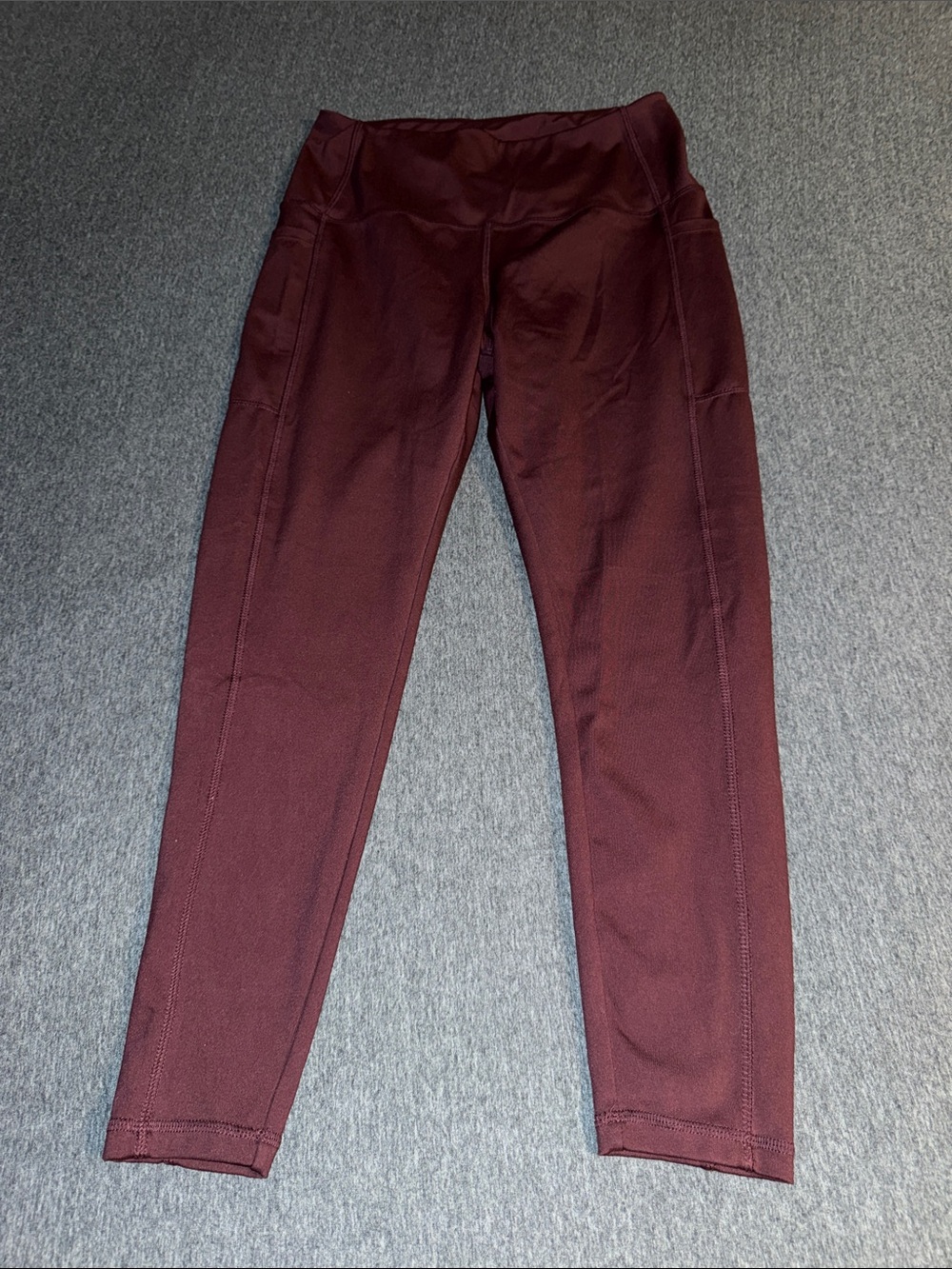 Danskin Burgundy High-Waist Pocket Leggings